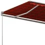 Toldo de pie automático naranja y marrón 600x300 cm de vidaXL, Toldos - Ref: Foro24-3069810, Precio: 685,20 €, Descuento: %