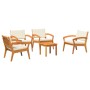 Juego de Bistro de 5 Piezas con Cojines de Madera Sólida de Acacia de , Sofás de exterior - Ref: Foro24-3328619, Precio: 364,...