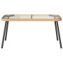 Conjunto de Comedor de Jardín de 2 Piezas con Cojines de Poliratán Natural de , Sillas de jardín - Ref: Foro24-3328647, Preci...