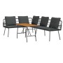 Conjunto de Sofá de Jardín de 2 Piezas con Cojines Negro Poliratán de , Sofás de exterior - Ref: Foro24-3328652, Precio: 373,...