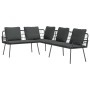 Conjunto de Sofá de Jardín de 2 Piezas con Cojines Negro Poliratán de , Sofás de exterior - Ref: Foro24-3328652, Precio: 373,...
