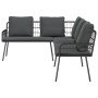 Conjunto de Sofá de Jardín de 2 Piezas con Cojines Negro Poliratán de , Sofás de exterior - Ref: Foro24-3328652, Precio: 373,...