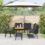 Conjunto de Sofá de Jardín de 4 Piezas con Cojines Negro Ratan Poliéster de , Sofás de exterior - Ref: Foro24-3328654, Precio...