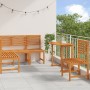 Juego de Comedor de Jardín de 4 Piezas - Madera Sólida de Acacia de , Bancos de jardín - Ref: Foro24-3328689, Precio: 430,99 ...
