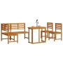 Juego de Comedor de Jardín de 4 Piezas - Madera Sólida de Acacia de , Bancos de jardín - Ref: Foro24-3328689, Precio: 430,99 ...