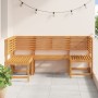 Conjunto de Banco de Jardín de 3 Piezas de Madera Maciza de Acacia de , Bancos de jardín - Ref: Foro24-3328691, Precio: 391,3...