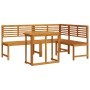 Conjunto de Bistro de Jardín de 3 Piezas de en Madera Sólida de Acacia de , Bancos de jardín - Ref: Foro24-3328692, Precio: 4...