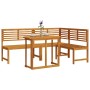 Conjunto de Bistro de Jardín de 3 Piezas de en Madera Sólida de Acacia de , Bancos de jardín - Ref: Foro24-3328692, Precio: 4...