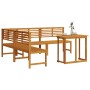 Conjunto de Comedor de Jardín de Acacia de 4 Piezas de , Bancos de jardín - Ref: Foro24-3328693, Precio: 513,86 €, Descuento: %