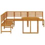 Conjunto de Comedor de Jardín de Acacia de 4 Piezas de , Bancos de jardín - Ref: Foro24-3328693, Precio: 513,86 €, Descuento: %