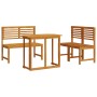 Juego de Comedor de Jardín de 4 Piezas de Madera Maciza de Acacia de , Mesas de jardín - Ref: Foro24-3328695, Precio: 312,83 ...