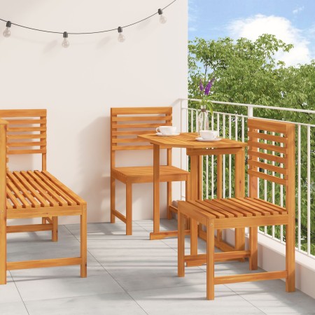 Juego de Comedor de Jardín de 5 Piezas de Madera Maciza de Acacia de , Mesas de jardín - Ref: Foro24-3328696, Precio: 384,65 ...