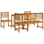 Juego de Comedor de Jardín de 5 Piezas de Madera Maciza de Acacia de , Mesas de jardín - Ref: Foro24-3328696, Precio: 384,65 ...