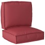 Juego de Cojines de Palet 2 Piezas Rojo Vino Poliéster Estándar de , Cojines para sillas y sofás - Ref: Foro24-3329045, Preci...