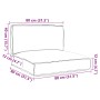 Juego de Cojines de Palet Set de 2 Jungla Tropical Poliéster de , Cojines para sillas y sofás - Ref: Foro24-3329078, Precio: ...