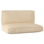 Juego de Cojines de Palet 2 Piezas Beige Poliéster Cojín de Palet de , Cojines para sillas y sofás - Ref: Foro24-3329082, Pre...