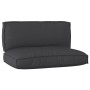 Set de Cojines de Palet Set de 2 Negro Poliéster Estándar de , Cojines para sillas y sofás - Ref: Foro24-3329083, Precio: 79,...