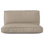 Juego de Cojines para Palets Set de 2 Taupe Poliéster de , Cojines para sillas y sofás - Ref: Foro24-3329084, Precio: 94,72 €...