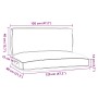 Juego de Cojines para Palets Set de 2 Taupe Poliéster de , Cojines para sillas y sofás - Ref: Foro24-3329084, Precio: 94,72 €...