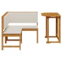 Juego de Comedor de Jardín de 2 Piezas con Cojines de Madera Maciza de Acacia de , Bancos de jardín - Ref: Foro24-3329099, Pr...