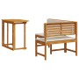 Juego de Comedor de Jardín de 2 Piezas con Cojines de Madera Maciza de Acacia de , Bancos de jardín - Ref: Foro24-3329099, Pr...