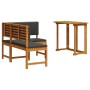 Juego de Mesa y Sillas de Jardín de 2 Piezas con Cojines de Madera de Acacia de , Bancos de jardín - Ref: Foro24-3329100, Pre...