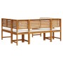 Juego de jardín de 5 piezas con cojines de madera maciza de acacia de , Bancos de jardín - Ref: Foro24-3329103, Precio: 537,7...