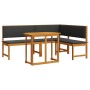 Juego de Bistro de Jardín de 3 Piezas con Cojines de Madera de Acacia de , Bancos de jardín - Ref: Foro24-3329108, Precio: 45...
