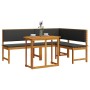 Juego de Bistro de Jardín de 3 Piezas con Cojines de Madera de Acacia de , Bancos de jardín - Ref: Foro24-3329108, Precio: 45...