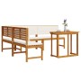 Juego de Comedor para Jardín de 4 Piezas con Cojines de Madera de Acacia de , Bancos de jardín - Ref: Foro24-3329109, Precio:...