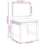 Conjunto Bistro de Jardín de 3 Piezas con Cojines de Madera Sólida de Acacia de , Mesas de jardín - Ref: Foro24-3329111, Prec...
