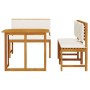 Conjunto de Comedor de Jardín de 4 Piezas de Madera Sólida de Acacia de , Mesas de jardín - Ref: Foro24-3329113, Precio: 340,...