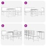 Conjunto de Comedor de Jardín de 4 Piezas de Madera Sólida de Acacia de , Mesas de jardín - Ref: Foro24-3329113, Precio: 340,...