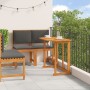 Conjunto de Comedor de Jardín de 4 Piezas con Cojines de Madera Maciza de Acacia de , Mesas de jardín - Ref: Foro24-3329114, ...