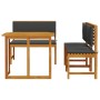 Conjunto de Comedor de Jardín de 4 Piezas con Cojines de Madera Maciza de Acacia de , Mesas de jardín - Ref: Foro24-3329114, ...