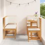 Conjunto de Comedor de Jardín de 5 Piezas de Madera Maciza de Acacia de , Mesas de jardín - Ref: Foro24-3329115, Precio: 436,...