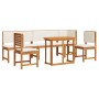 Conjunto de comedor de jardín de 6 piezas con cojines de madera maciza de acacia de , Mesas de jardín - Ref: Foro24-3329117, ...