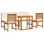Juego de Comedor de Jardín de 5 Piezas con Cojines de Madera Sólida de Acacia de , Mesas de jardín - Ref: Foro24-3329119, Pre...
