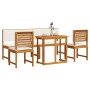 Juego de Comedor de Jardín de 5 Piezas con Cojines de Madera Sólida de Acacia de , Mesas de jardín - Ref: Foro24-3329119, Pre...