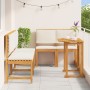 Juego de Comedor de Jardín de 5 Piezas con Cojines de Madera Sólida de Acacia de , Mesas de jardín - Ref: Foro24-3329119, Pre...