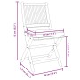 Sillas de jardín plegables con cojín blanco 6pcs de madera maciza de acacia de , Sillas de jardín - Ref: Foro24-3329125, Prec...
