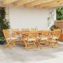 Sillas de jardín plegables con cojín blanco 8 piezas de madera maciza de acacia de , Sillas de jardín - Ref: Foro24-3329131, ...