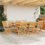 Sillas de jardín plegables con cojín gris 8pcs de madera maciza de acacia de , Sillas de jardín - Ref: Foro24-3329132, Precio...