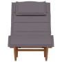 Tumbona Juego de 2 Gris oscuro de , Sillas de jardín - Ref: Foro24-3329135, Precio: 399,84 €, Descuento: %