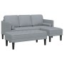Juego de Sofá de 2 Piezas con Cojines de Tela Gris Claro de , Sofás - Ref: Foro24-3329252, Precio: 324,49 €, Descuento: %