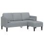 Juego de Sofá de 2 Piezas con Cojines de Tela Gris Claro de , Sofás - Ref: Foro24-3329252, Precio: 324,49 €, Descuento: %
