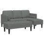 Sofá en forma de L Juego de 2 Gris oscuro Poliéster de , Sofás - Ref: Foro24-3329253, Precio: 351,38 €, Descuento: %