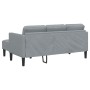 Juego de Sofá de 2 Piezas con Cojines de Tela Gris Claro de , Sofás - Ref: Foro24-3329252, Precio: 324,49 €, Descuento: %