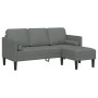 Sofá en forma de L Juego de 2 Gris oscuro Poliéster de , Sofás - Ref: Foro24-3329253, Precio: 351,38 €, Descuento: %