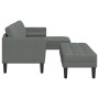 Sofá en forma de L Juego de 2 Gris oscuro Poliéster de , Sofás - Ref: Foro24-3329253, Precio: 351,38 €, Descuento: %
